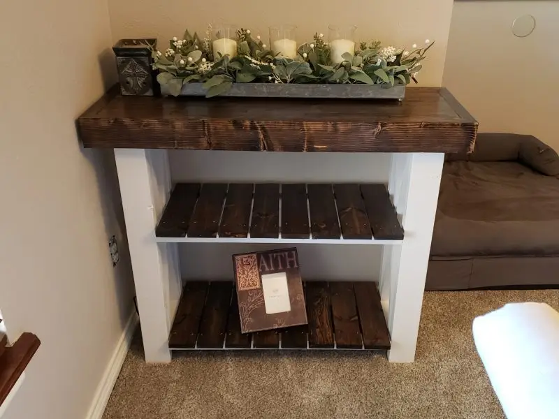 Live Edge Entryway Table – Natural Solid Wood Console Table