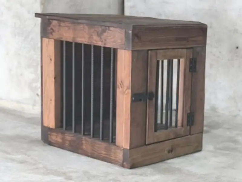 Single Dog Kennel – Wooden Indoor Furniture Style Crate