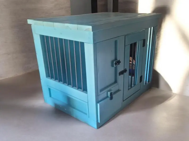 Double Dog Kennel – Large Wooden Indoor Crate