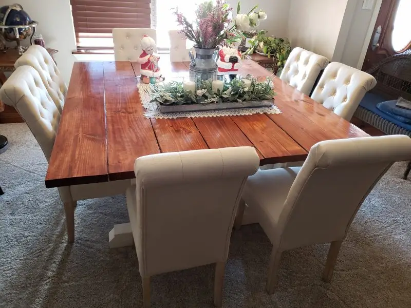 Farmhouse Dining Table – Rustic Solid Wood Table
